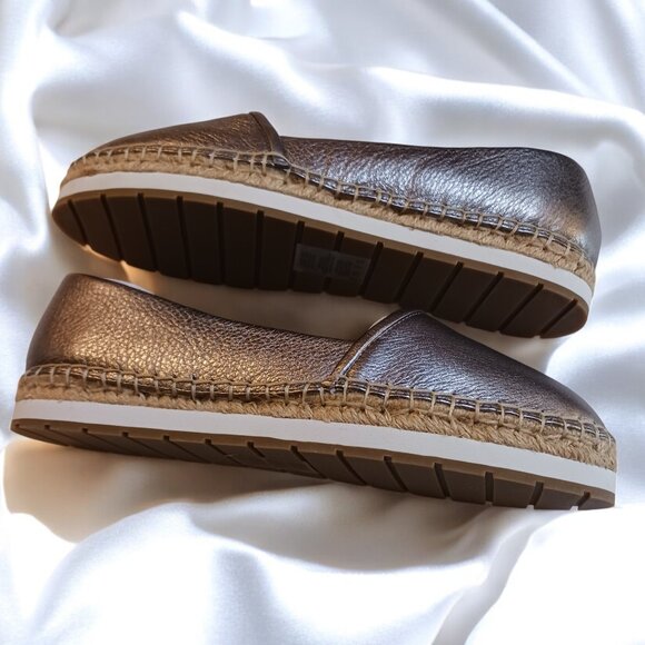Kenneth Cole Cara Anthracite Flat Espadrille Shoes - New in Box, Size 8M - Picture 7 of 16